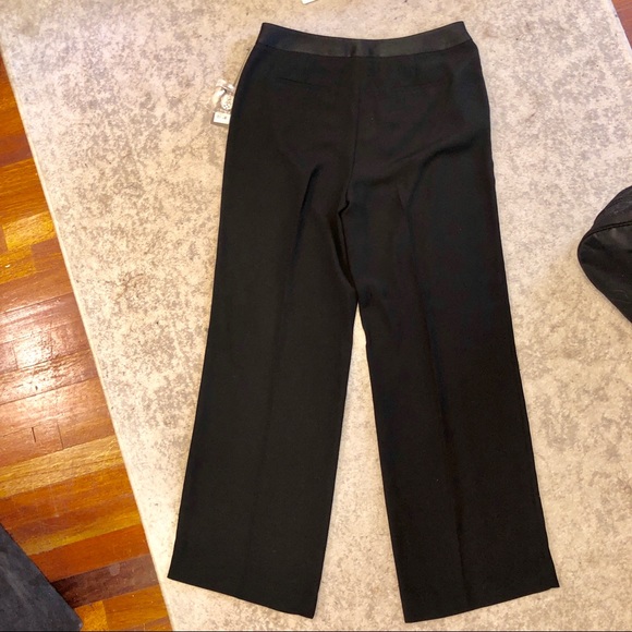 Vince Camuto Flared Rich Black Slacks - Picture 6 of 6